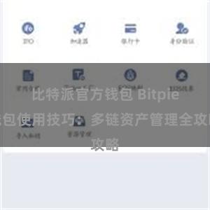 比特派官方钱包 Bitpie钱包使用技巧：多链资产管理全攻略