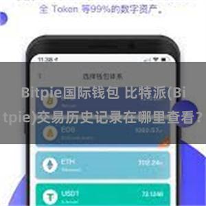 Bitpie国际钱包 比特派(Bitpie)交易历史记录在哪里查看？