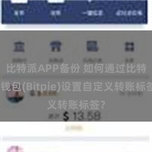 比特派APP备份 如何通过比特派钱包(Bitpie)设置自定义转账标签？