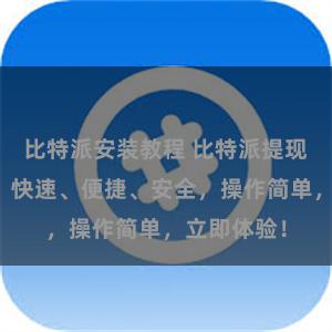 比特派安装教程 比特派提现流程详解，快速、便捷、安全，操作简单，立即体验！